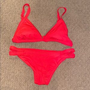 Red Bikini Set